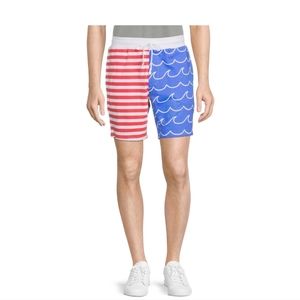 Men's No Boundaries Lounge Shorts America Waves and Stripes